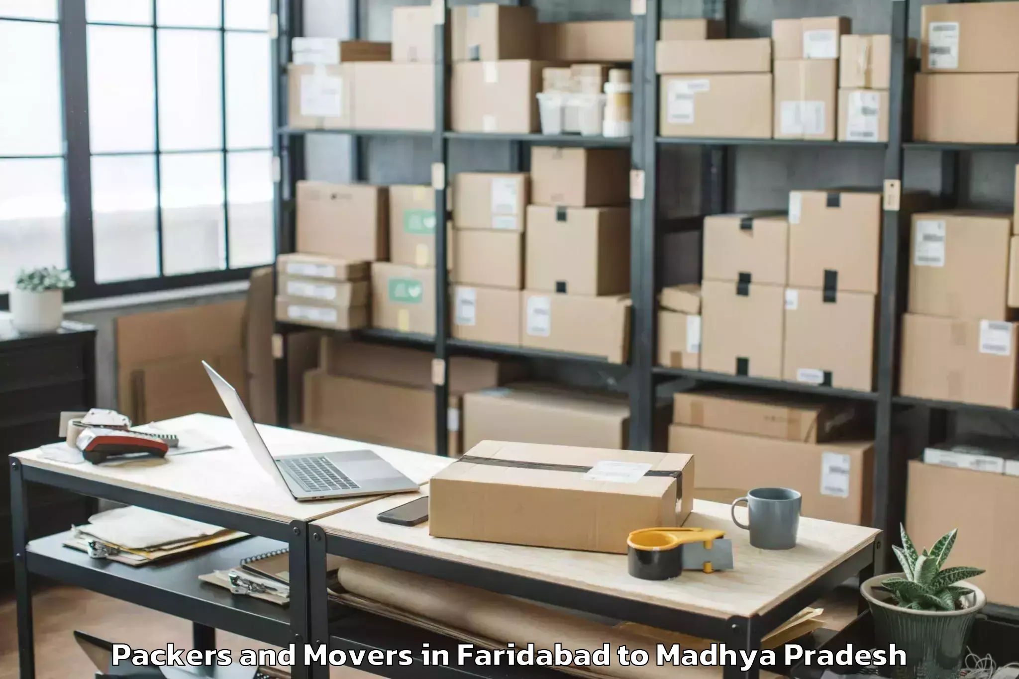 Book Your Faridabad to Porsa Packers And Movers Today